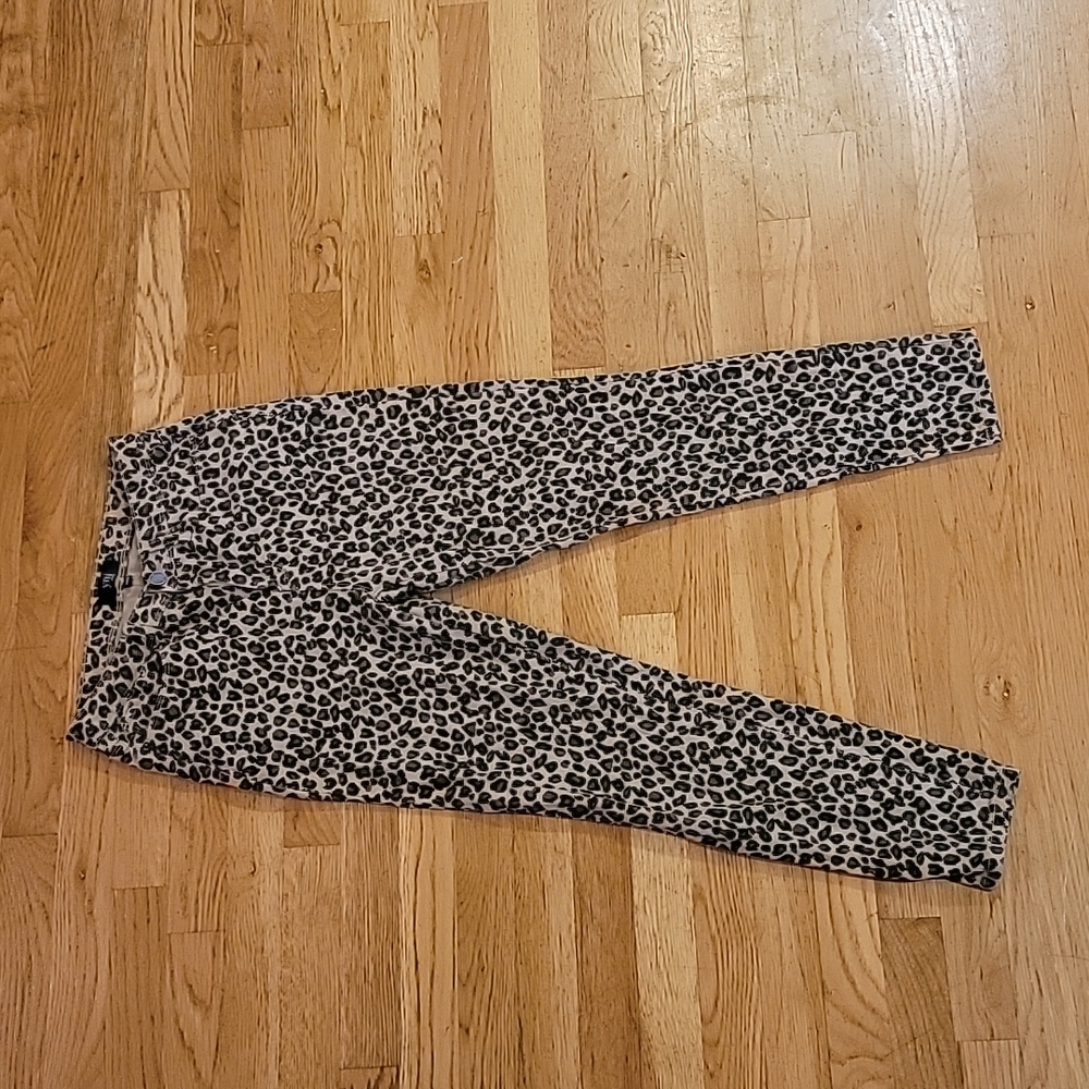 YMI jeans leopard skinnies